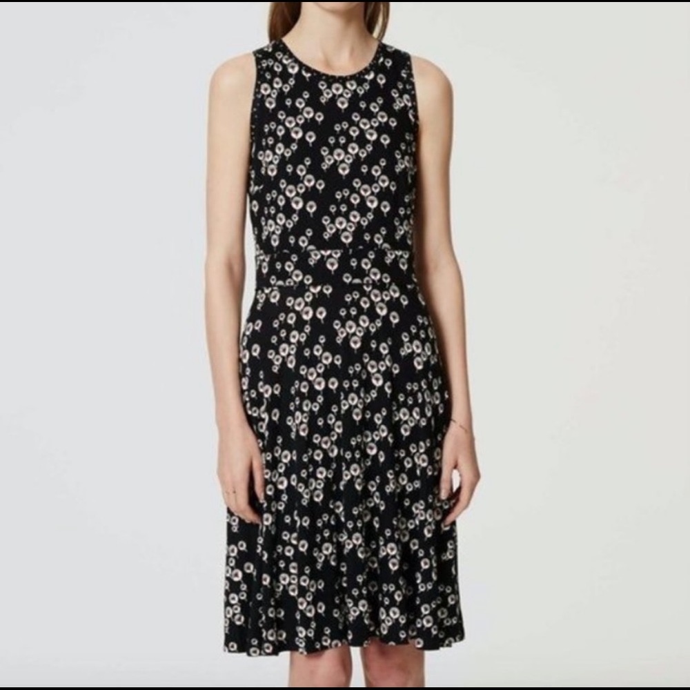 LOFT Dandelion Sleeveless Swing Dress